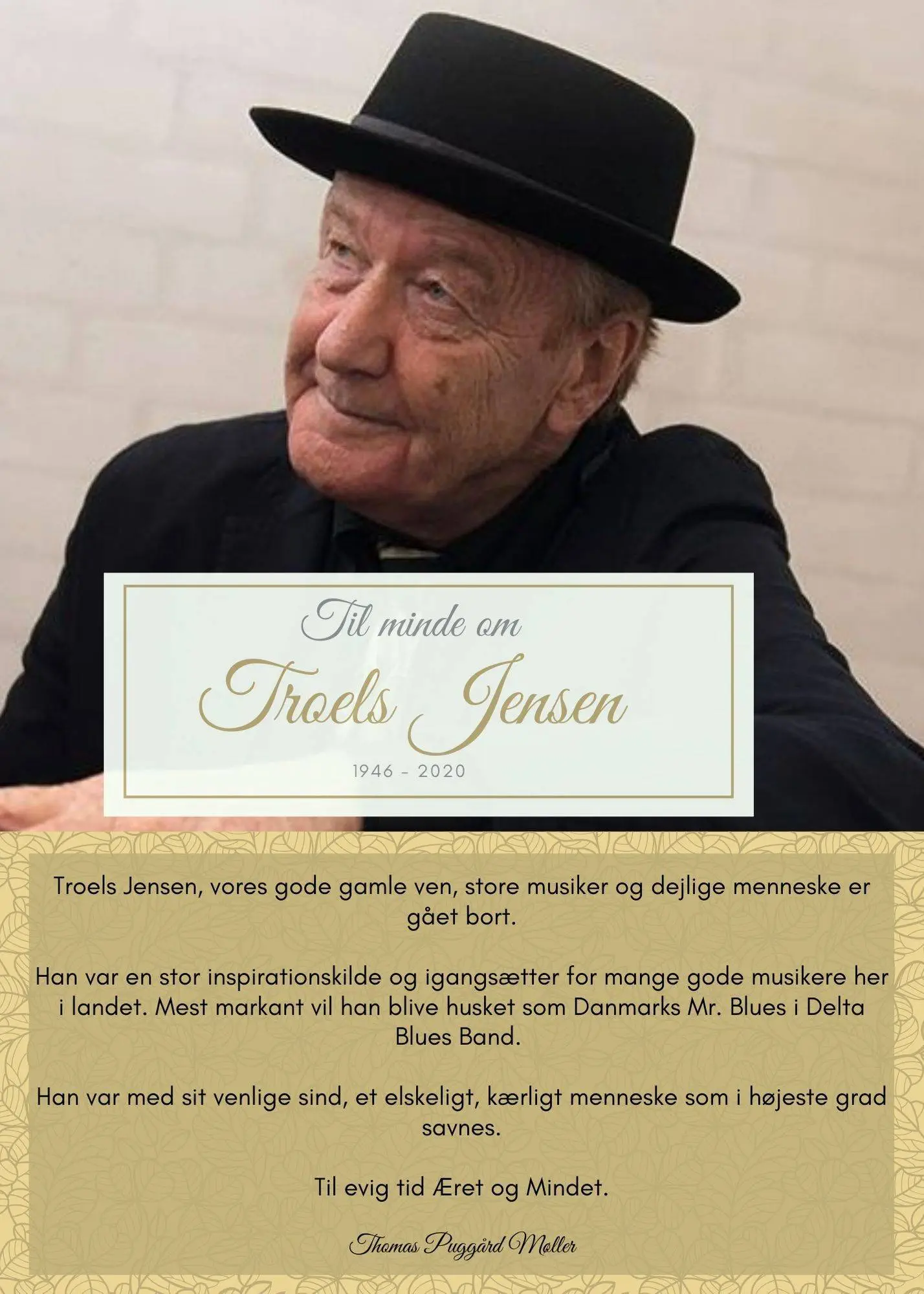 Til minde om Troels Jensen